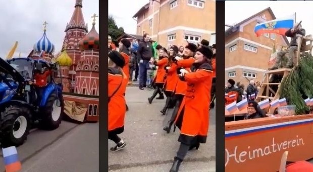 На карнавале в Германии показали храм Василия Блаженного